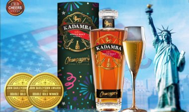Kadamba, The World’s First 'Champagne Barrel Finished Single-malt' Wins Double Gold